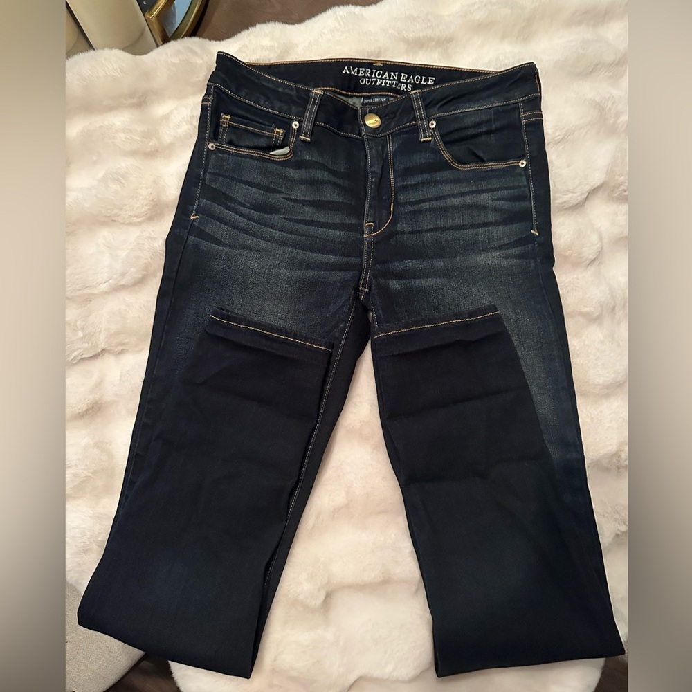 Pretty Nice Blue American Eagle Jeans In Size 8